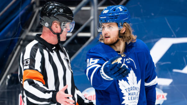 NHL Referee with William Nylander