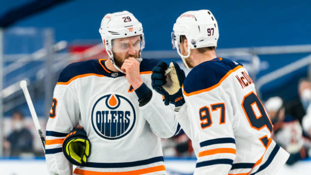 Leon Draisaitl and Connor McDavid