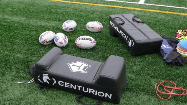 Rugby balls, The Canadian Press Rugby balls