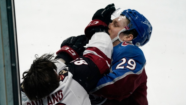 Conor Garland Nathan MacKinnon, The Canadian Press Conor Garland Nathan MacKinnon