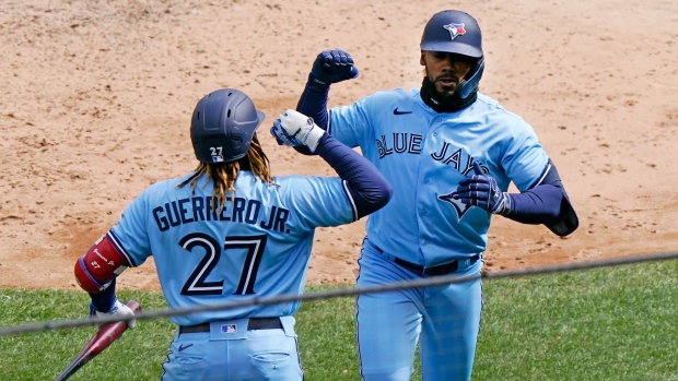 Vladimir Guerrero Jr. Teoscar Hernandez, The Canadian Press Vladimir Guerrero Jr. Teoscar Hernandez