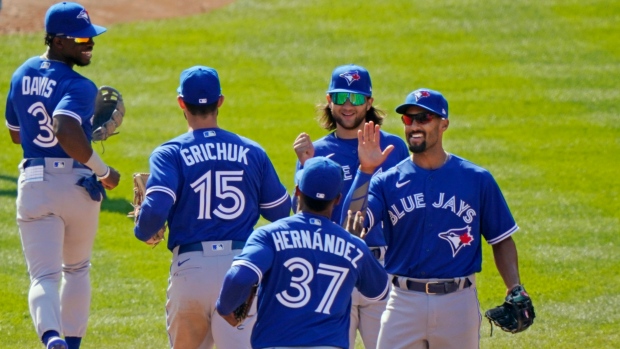 Toronto Blue Jays celebrate