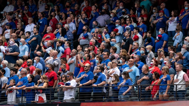 Texas Rangers Fill Stands For Home Opener Vs Toronto Blue Jays Tsn Ca Texas Rangers Fill Stands For Home Opener Vs Toronto Blue Jays Tsn Ca