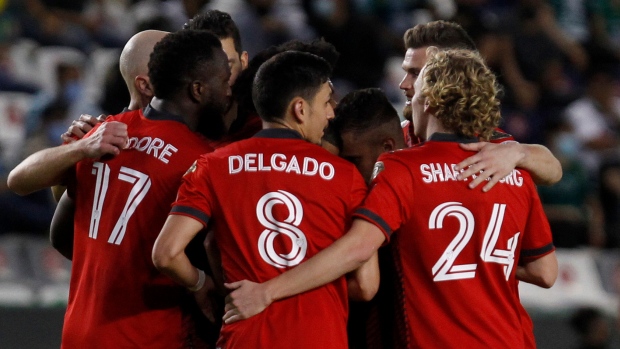 Toronto FC Celebrates, The Canadian Press Toronto FC Celebrates