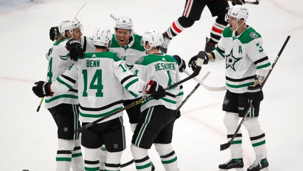 Dallas Stars celebrate, The Canadian Press Dallas Stars celebrate
