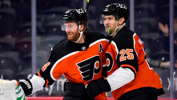Sean Couturier, James van Riemsdyk