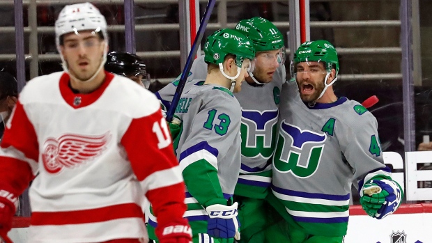 Carolina Hurricanes celebrate