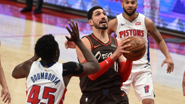 Portland Trail Blazers center Enes Kanter, The Canadian Press Portland Trail Blazers center Enes Kanter