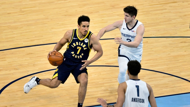 Indiana Pacers guard Malcolm Brogdon , The Canadian Press Indiana Pacers guard Malcolm Brogdon
