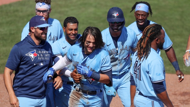 Toronto Blue Jays celebrate
