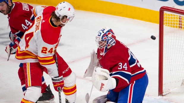Montreal Canadiens' Jake Allen and Calgary Flames' Brett Ritchie, The Canadian Press Montreal Canadiens' Jake Allen and Calgary Flames' Brett Ritchie
