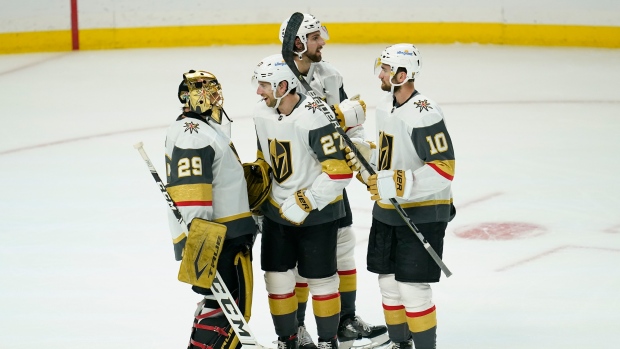 Vegas Golden Knights celebrate