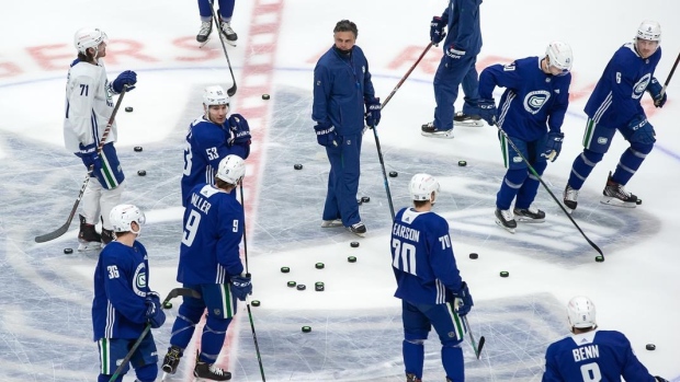 Vancouver Canucks practice, The Canadian Press Vancouver Canucks practice
