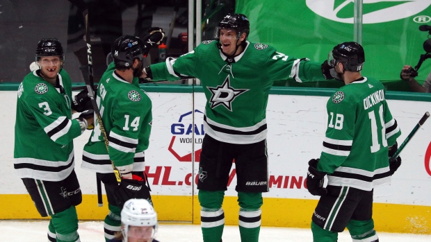 Dallas Stars celebrate, The Canadian Press Dallas Stars celebrate