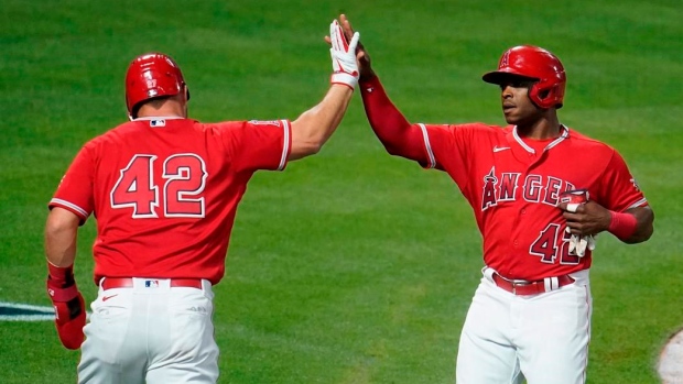 Mike Trout Justin Upton, The Canadian Press Mike Trout Justin Upton