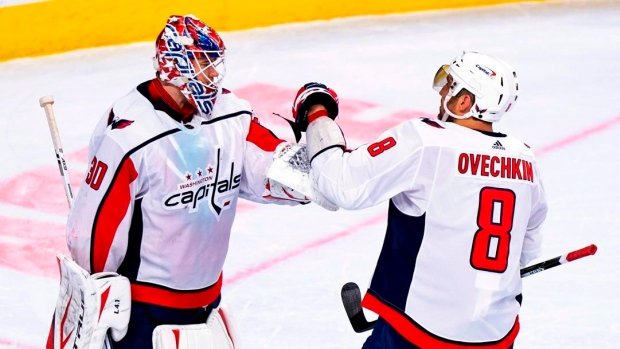 Ilya Samsonov, Alex Ovechkin, The Canadian Press Ilya Samsonov, Alex Ovechkin