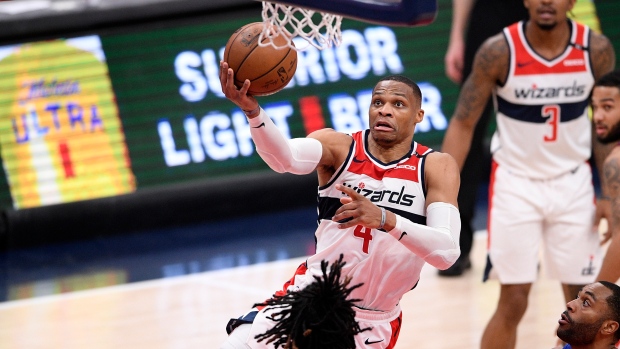 Washington Wizards' Russell Westbrook shoots against the Detroit Pistons, The Canadian Press Washington Wizards' Russell Westbrook shoots against the Detroit Pistons