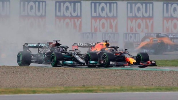 Lewis Hamilton and Max Verstappen