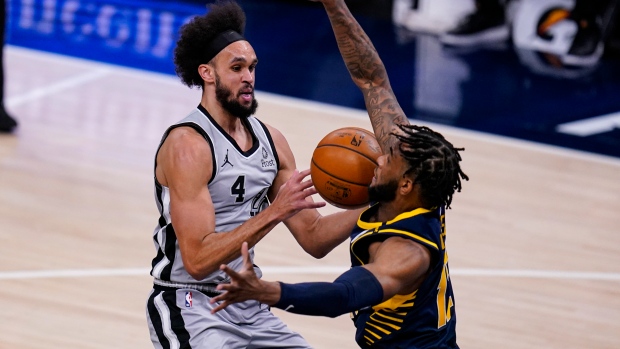 Derrick White Oshae Brissett, The Canadian Press Derrick White Oshae Brissett