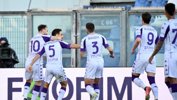 Fiorentina celebrates