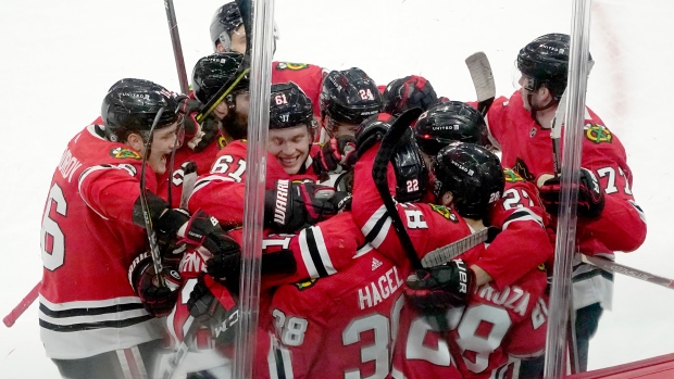 Chicago Blackhawks celebrate