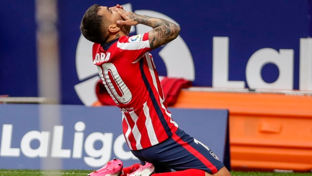 Atletico Madrid's Angel Correa, The Canadian Press Atletico Madrid's Angel Correa