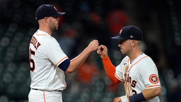 Ryan Pressley Alex Bregman, The Canadian Press Ryan Pressley Alex Bregman