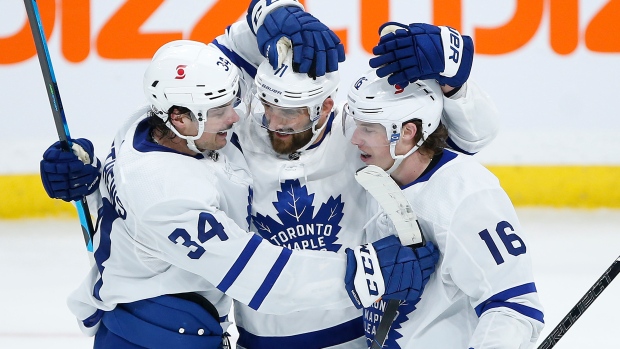 Auston Matthews Nick Foligno Mitch Marner, The Canadian Press Auston Matthews Nick Foligno Mitch Marner