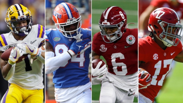 Ja'Marr Chase, Kyle Pitts, Devonta Smith, Jaylen Waddle