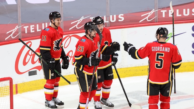 Calgary Flames celebrate