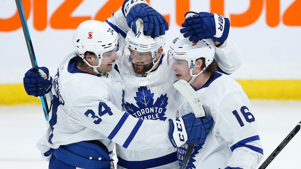 Auston Matthews, Nick Foligno, Mitch Marner, The Canadian Press Auston Matthews, Nick Foligno, Mitch Marner