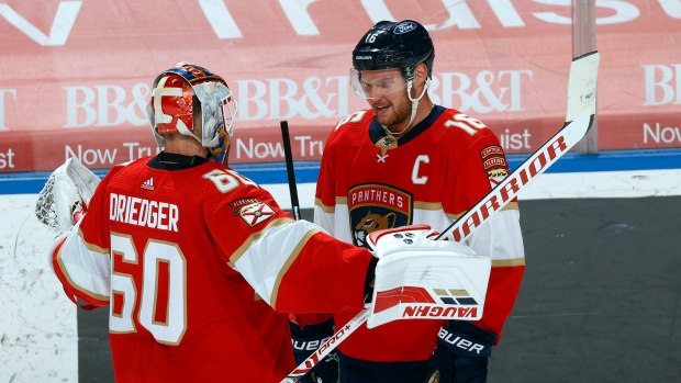 Aleksander Barkov, Chris Driedger