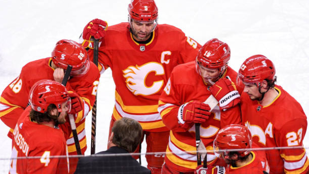 Calgary Flames call timeout 