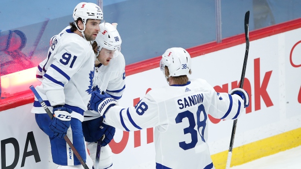 John Tavares William Nylander Rasmus Sandin, The Canadian Press John Tavares William Nylander Rasmus Sandin