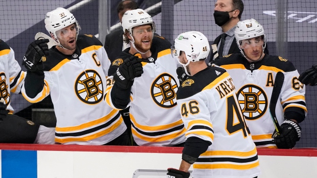 David Krejci, Patrice Bergeron, Brad Marchand, David Pastrnak, The Canadian Press David Krejci, Patrice Bergeron, Brad Marchand, David Pastrnak