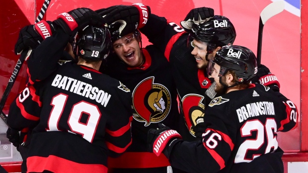 Ottawa Senators celebrate