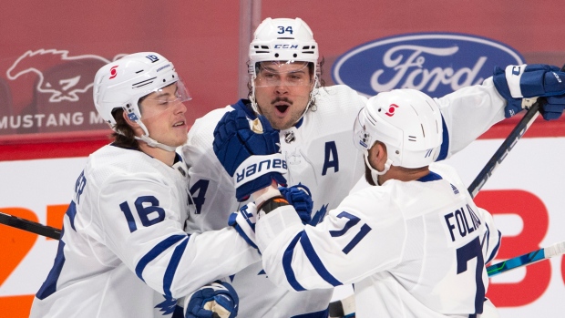 Toronto Maple Leafs celebrate