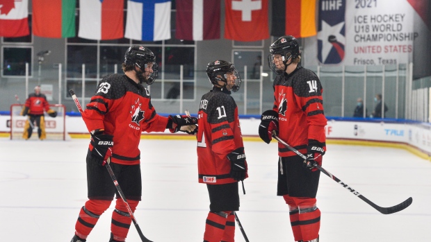 Canada Survives Scare From Latvia At U18 World Championship Tsn Ca