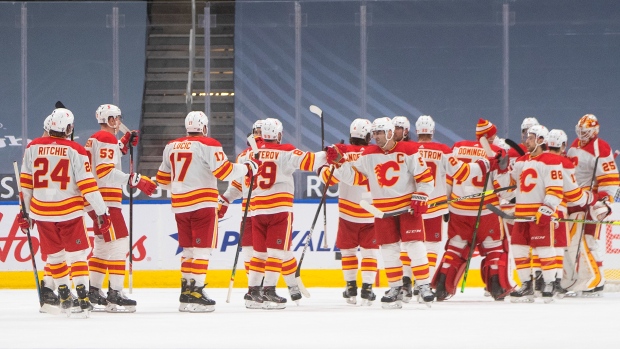 Calgary Flames celebrate