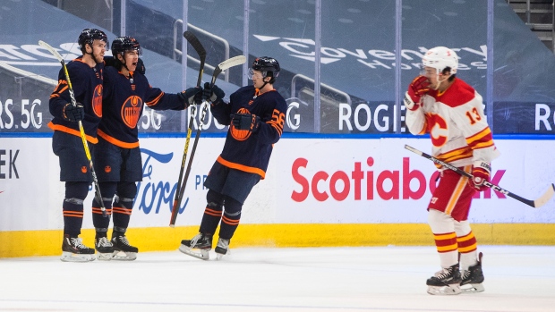 Connor McDavid, Ethan Bear, Kailer Yamamoto, Johnny Gaudreau, The Canadian Press Connor McDavid, Ethan Bear, Kailer Yamamoto, Johnny Gaudreau