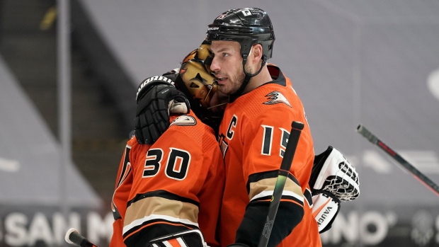 Ryan Miller, Ryan Getzlaf, The Canadian Press Ryan Miller, Ryan Getzlaf