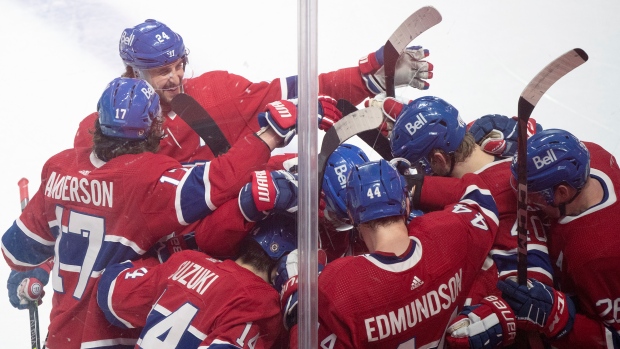 Montreal Canadiens celebrate