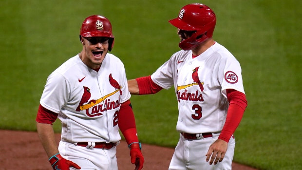 Nolan Arenado Dylan Carlson , The Canadian Press Nolan Arenado Dylan Carlson