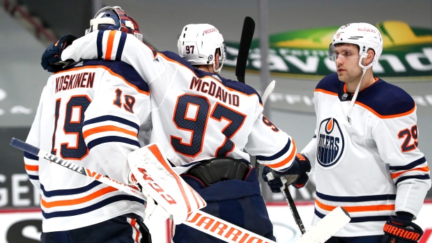 Connor McDavid Leon Draisaitl Mikko Koskinen