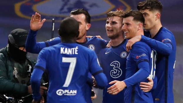 Timo Werner and Chelsea celebrate
