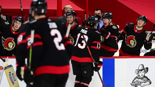 Ottawa Senators celebrate