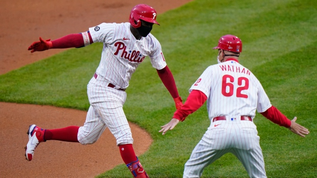 Didi Gregorius Dusty Wathan, The Canadian Press Didi Gregorius Dusty Wathan