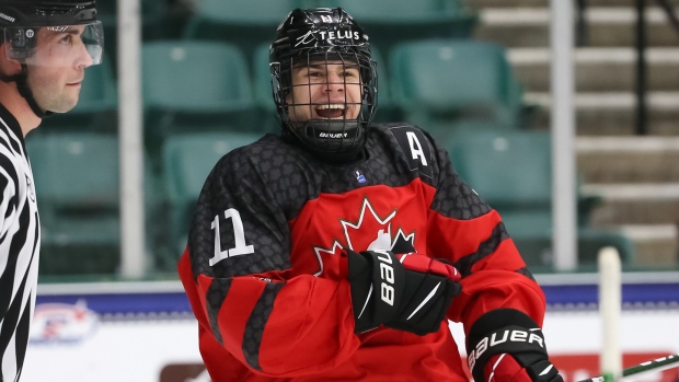 Logan Stankoven, Chris Tanouye/ HHOF-IIHF Images Logan Stankoven