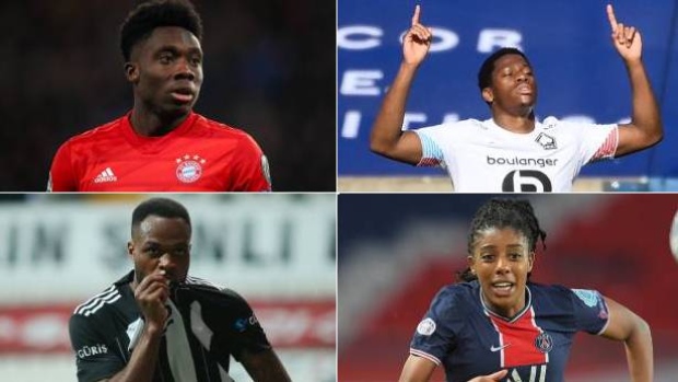 Alphonso Davies Jonathan David Cyle Larin Ashley Lawrence, Getty Images/ Besiktas on Twitter Alphonso Davies Jonathan David Cyle Larin Ashley Lawrence