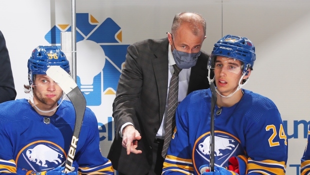 Dylan Cozens Don Granato Anders Bjork, Getty Images Dylan Cozens Don Granato Anders Bjork